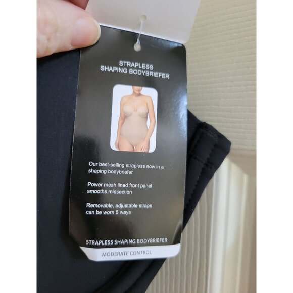 Wacoal Shaping Black adjustble bodybriefer bodysuit 40 DD New Shapewear Slimming - Picture 2 of 6